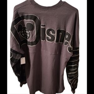 Disney Women's Long Sleeve Graphic Top - Gray